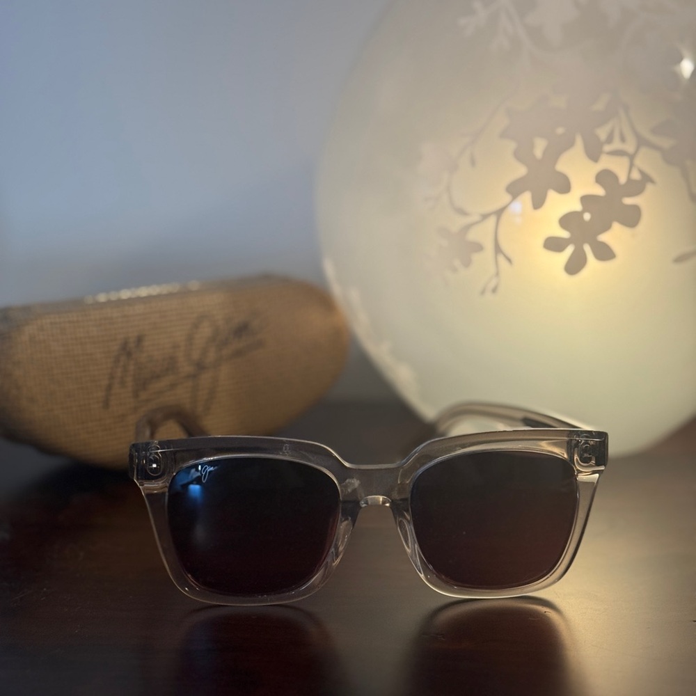 Maui Jim pink transparent Frame Sunglasses